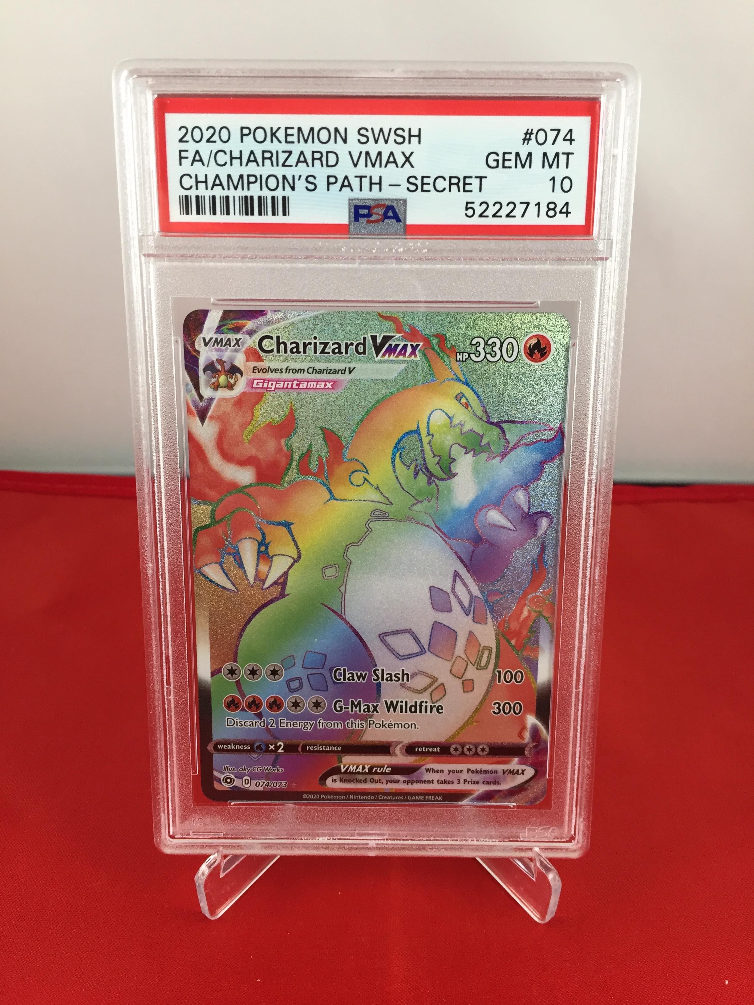 Charizard VMAX Rainbow Secret Rare Champion's Path cheapest